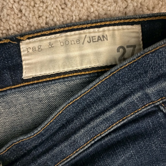 Rag & Bone "Dark Shredded" crop Cut # 12710.  Style # W1526K520DSH. Size 27. - Picture 4 of 5